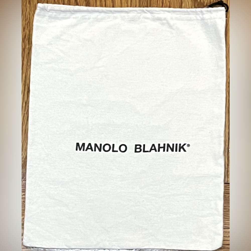 Manolo Blahnik Cream Dust Bag